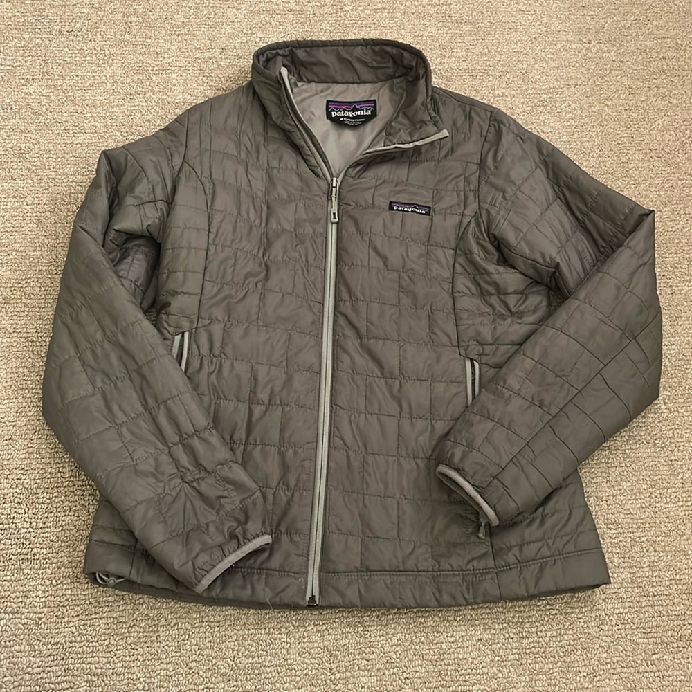 Grey Patagonia Nano Puff Jacket
